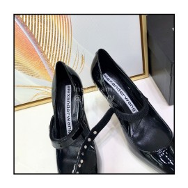 Alexander Wang Leather Pointed High Heels For Women Black