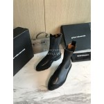 Alexander Wang Black Leather New High Heel Boots For Women