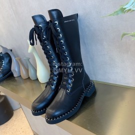 Alexander Wang Autumn Winter New Calf Lace Up Boots For Women