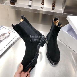 Alexander Wang Autumn Winter New Black Velvet Chelsea Boots For Women
