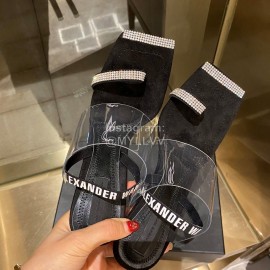 Alexander Wang Fashion Square Head High Heel Sandals For Women