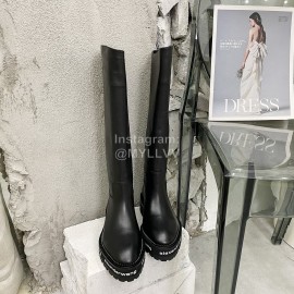 Alexander Wang Autumn Cowhide Long Boots For Women Black