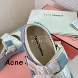 Acne Studios Webbing Velcro Casual Shoes For Women Blue