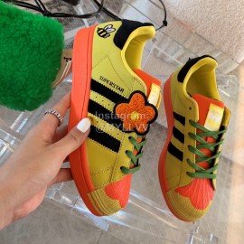 Adidas Fashion Shell Head Casual Shoes For Men And Women Yellow