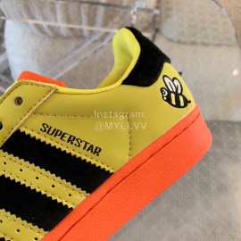 Adidas Fashion Shell Head Casual Shoes For Men And Women Yellow