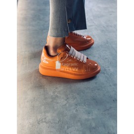 Alexander Mcqueen Fashion Simple Casual Shoes For Men And Women Orange