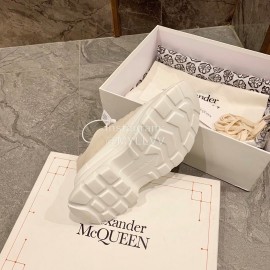 Alexander Mcqueen Autumn Winter New Wool High Top Casual Shoes For Women Beige
