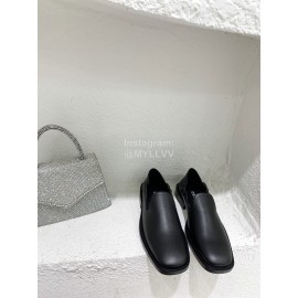 Ann Demeulemeester Fashion Soft Calf Leather Shoes For Women Black