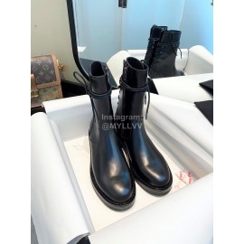 Ann Demeulemeester Fashion Black Calf Leather High Heel Boots For Women 