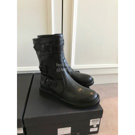 Ann Demeulemeester Fashion Calf Flat Heel Martin Boots For Women 
