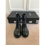 Ann Demeulemeester Fashion Black Calf Short Martin Boots For Women 