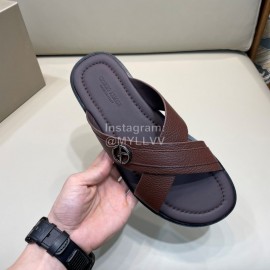 Armani New Leather Sandals For Men Brown