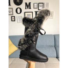Australia Luxe Collective Winter Warm Wool Long Boots For Women Black