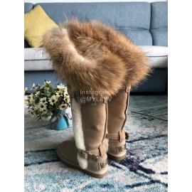 Australia Luxe Collective Winter Warm Wool Long Boots For Women Brown