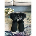 Australia Luxe Collective Winter Black Wool Short Boots For Women