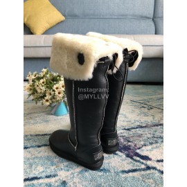 Australia Luxe Collective Winter Black Wool Long Boots For Women