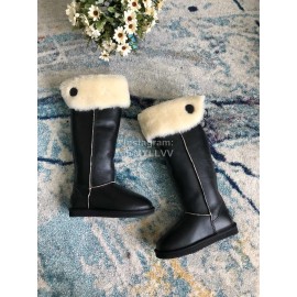 Australia Luxe Collective Winter Black Wool Long Boots For Women