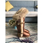 Australia Luxe Collective Winter Brown Wool Long Boots For Women