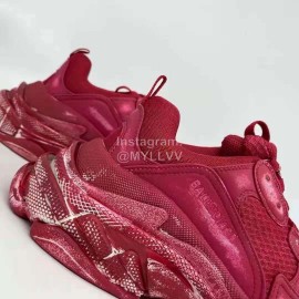 Balenciaga Triple S Clunky Sneakers Red