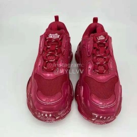 Balenciaga Triple S Clunky Sneakers Red