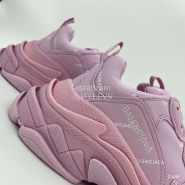 Balenciaga Triple S Pink Clunky Sneakers