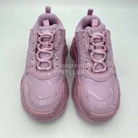 Balenciaga Triple S Pink Clunky Sneakers