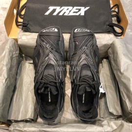 Balenciaga Tyrex Square Head Sneakers For Men And Women Black