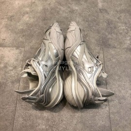 Balenciaga Tyrex Square Head Sneakers For Men And Women Silver