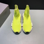 Balenciaga Upgrade Speed 2.0 Sock Knitted Shoes For Men And Women Yellow