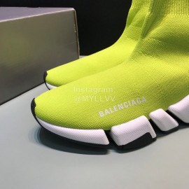 Balenciaga Upgrade Speed 2.0 Sock Knitted Shoes For Men And Women Yellow