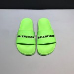 Balenciaga Fashion Letter Slippers For Men And Women Green