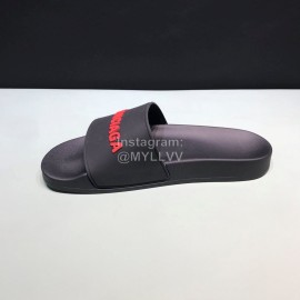 Balenciaga Fashion Red Letter Slippers For Men And Women