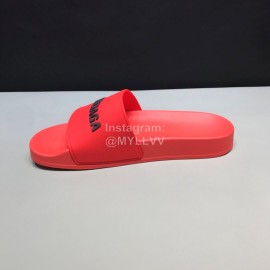 Balenciaga Fashion Letter Slippers For Men And Women Red