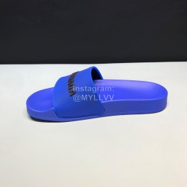 Balenciaga Fashion Letter Slippers For Men And Women Blue