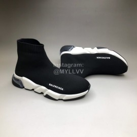 Balenciaga Fashion Black Knitted Sock Shoes For Men And Women