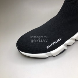 Balenciaga Fashion Black Knitted Sock Shoes For Men And Women