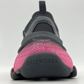 Balenciaga Fashion Leather Mesh Sneakers For Men And Women Black