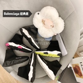 Balenciaga Black Elastic Sock Shoes For Men And Women