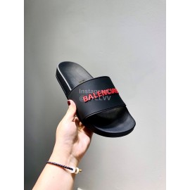 Balenciaga Fashion Red Letter Printing Light Slippers For Men And Women