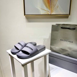 Balenciaga Fashion Letter Printing Light Slippers For Men And Women Gray
