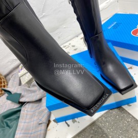 Balenciaga Autumn Winter Leather Elastic Pu High Heel Long Boots