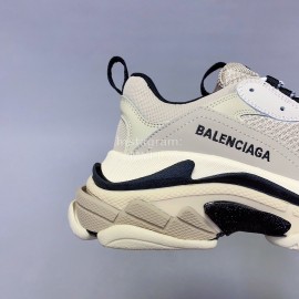 Balenciaga Fashion Thick Soles Mesh Sneakers For Men And Women Gray