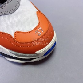 Balenciaga Fashion Thick Soles Mesh Sneakers For Men And Women Orange