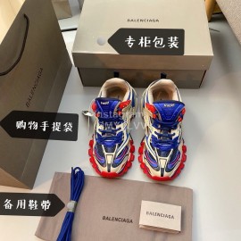 Balenciaga Fashion Track.2 Thick Soles Blue Sneakers For Men And Women 