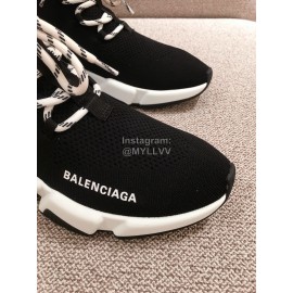 Balenciaga Fashion Air Cushion Thick Bottom Lace Up Socks Boots For Men And Women