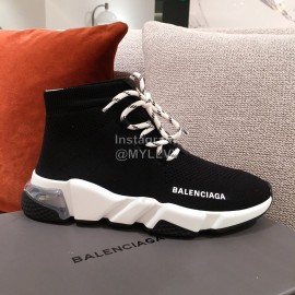 Balenciaga Fashion Air Cushion Thick Bottom Lace Up Socks Boots For Men And Women