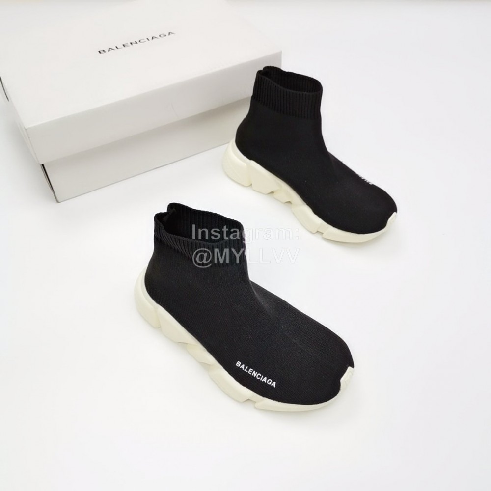 Balenciaga Fashion Breathable Stretch Cloth Socks Boots For Kids