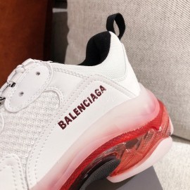 Balenciaga Fashion Red Air Cushion Thick Soles Sneakers For Women