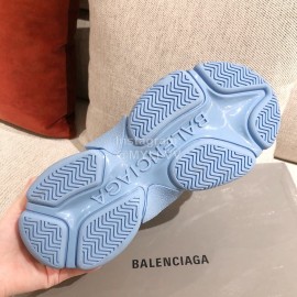 Balenciaga Fashion Thick Soles Sneakers For Women Blue