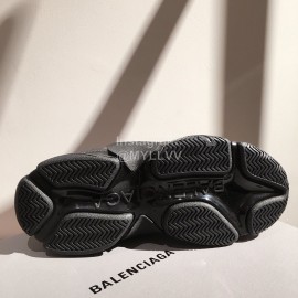 Balenciaga Fashion Letter Printed Thick Soles Sneakers For Men And Women Black